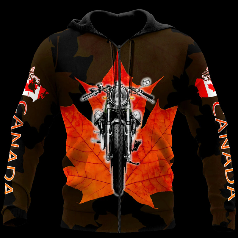 Canada Maple Leaf 3d Printed H - Street Fashion Canada recension och pris