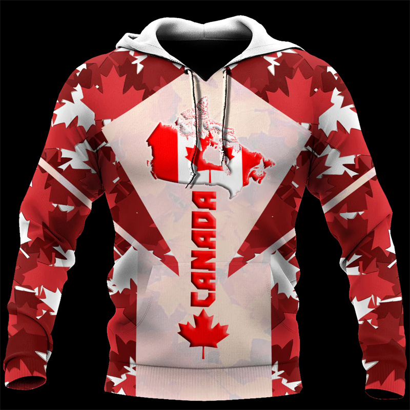 Canada Maple Leaf 3d Printed H - Street Fashion Canada recension och pris