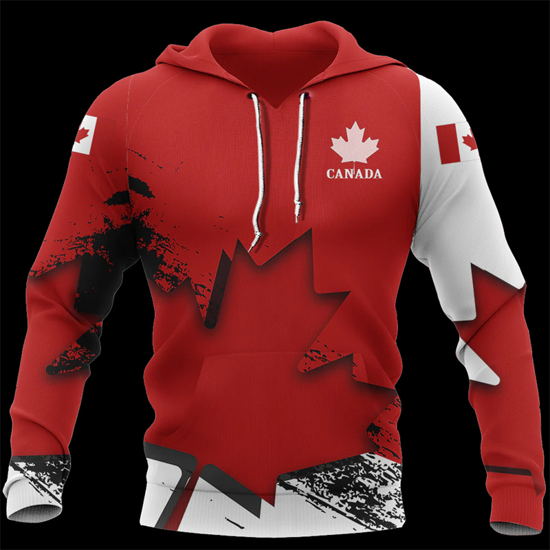 Canada Maple Leaf 3d Printed H - Street Fashion Canada recension och pris