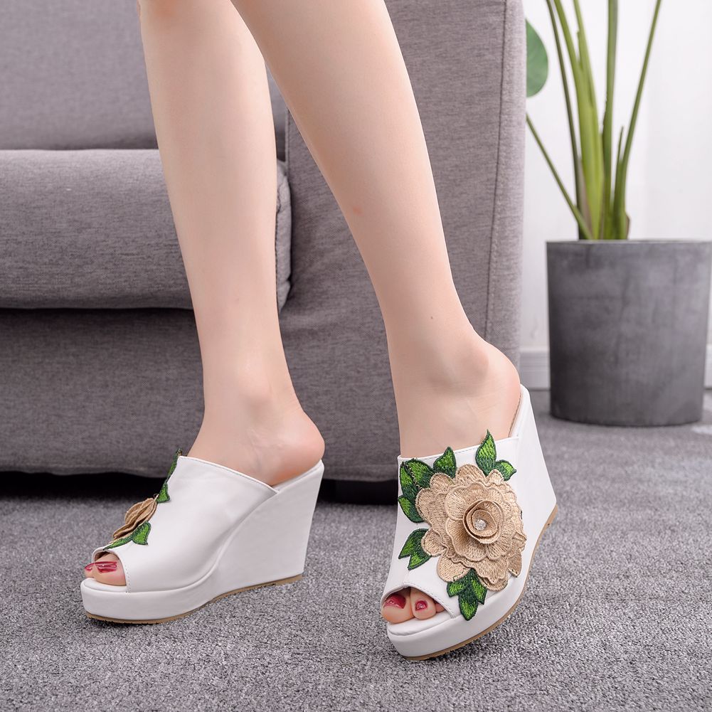 Womens Flower Open Toe Fashion - Queen Street Fashion recension och pris